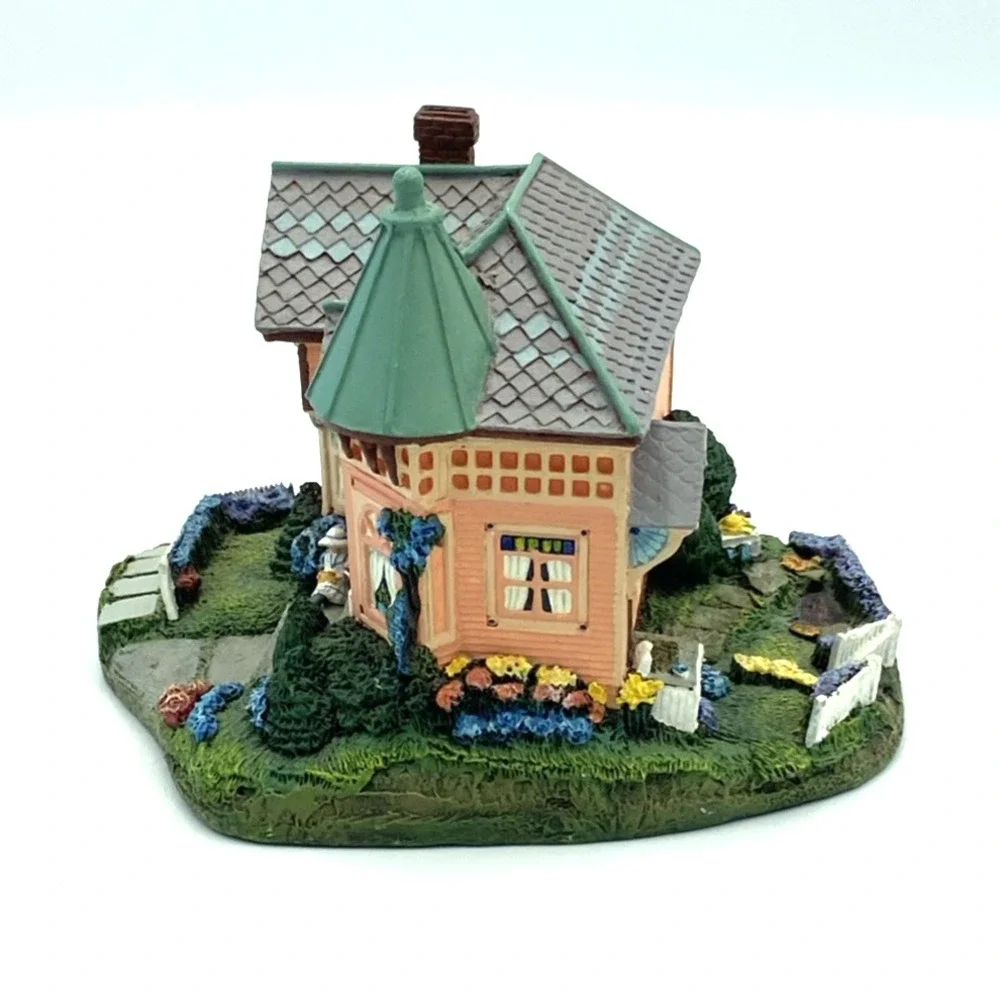Vtg Lilac Cottage Hawthorne Victoria Grove Collection LeVan Hand Painted
